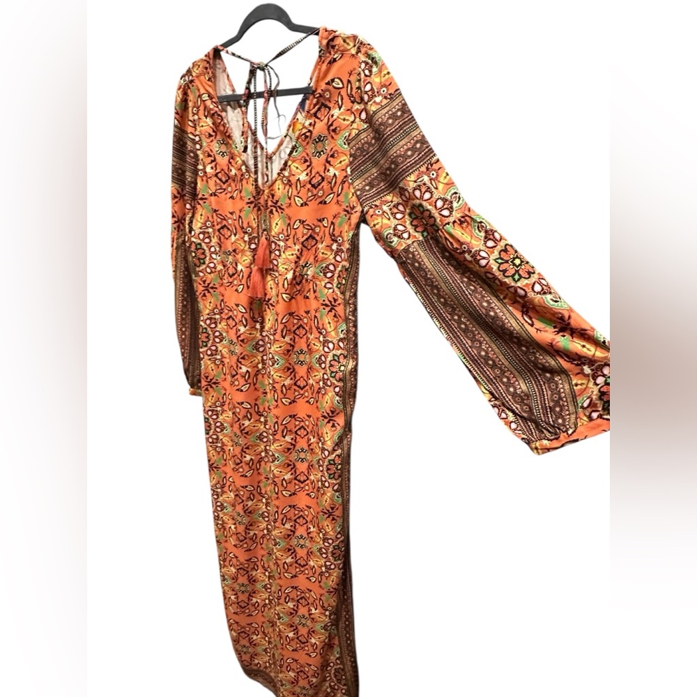 FARM Rio Peach Mosaic Print Maxi Dress - Picture 8 of 12
